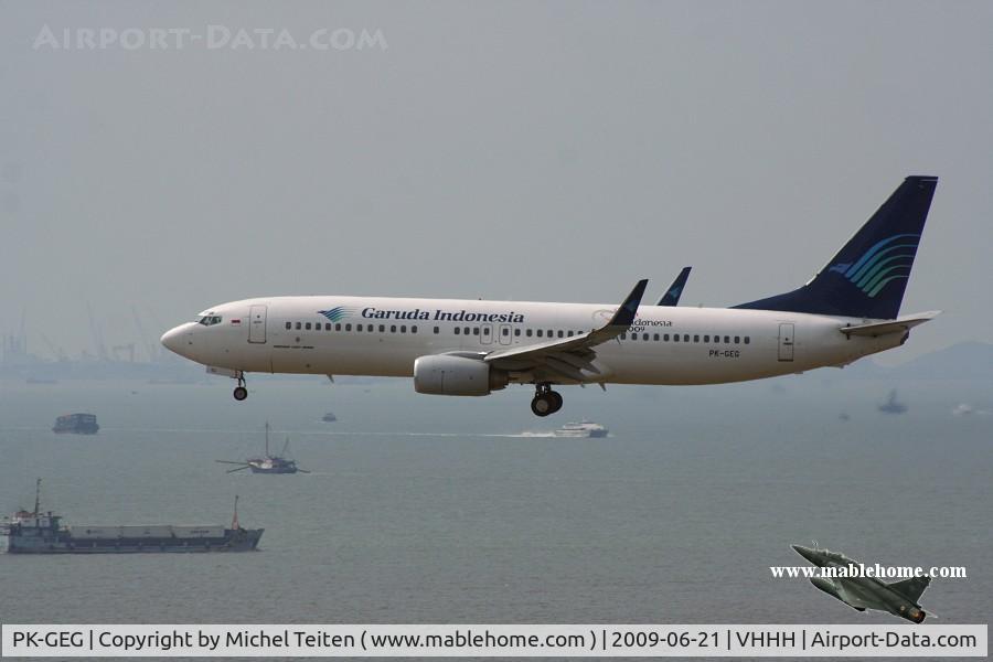 PK-GEG, 2002 Boeing 737-83N C/N 30033, Garuda