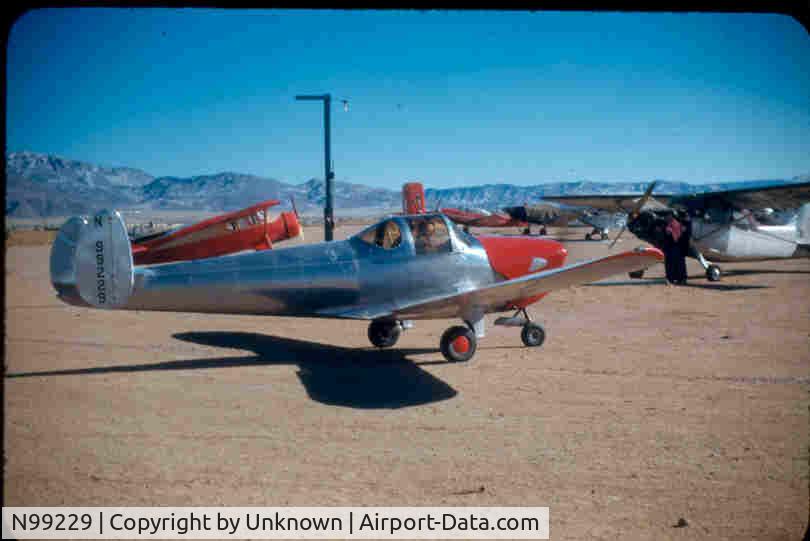 N99229, 1946 Erco 415D Ercoupe C/N 1852, Circa 1950 Old ABQ West Mesa APT