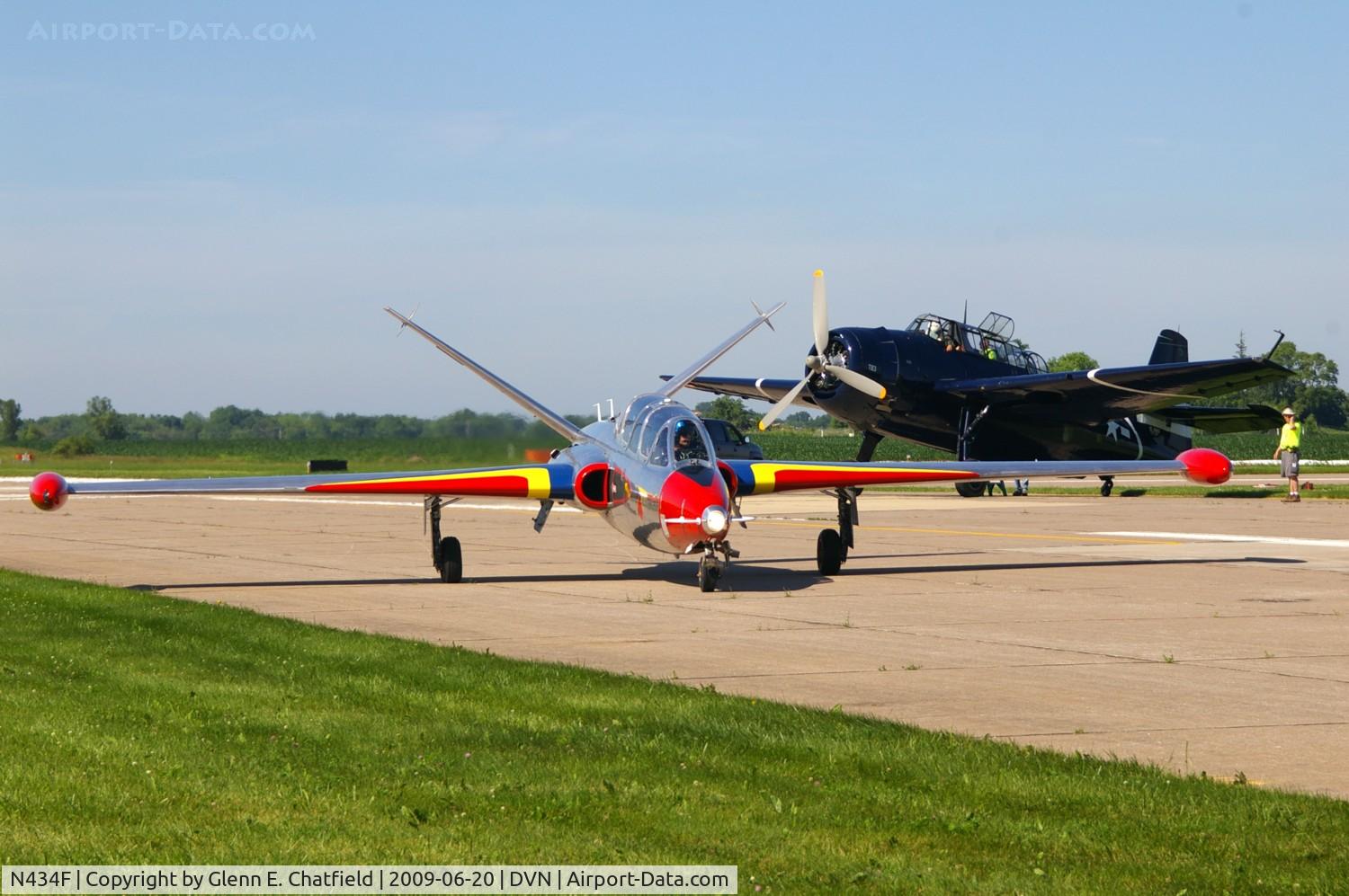 N434F, 1963 Fouga CM-170 Magister C/N 434, Quad Cities Air Show