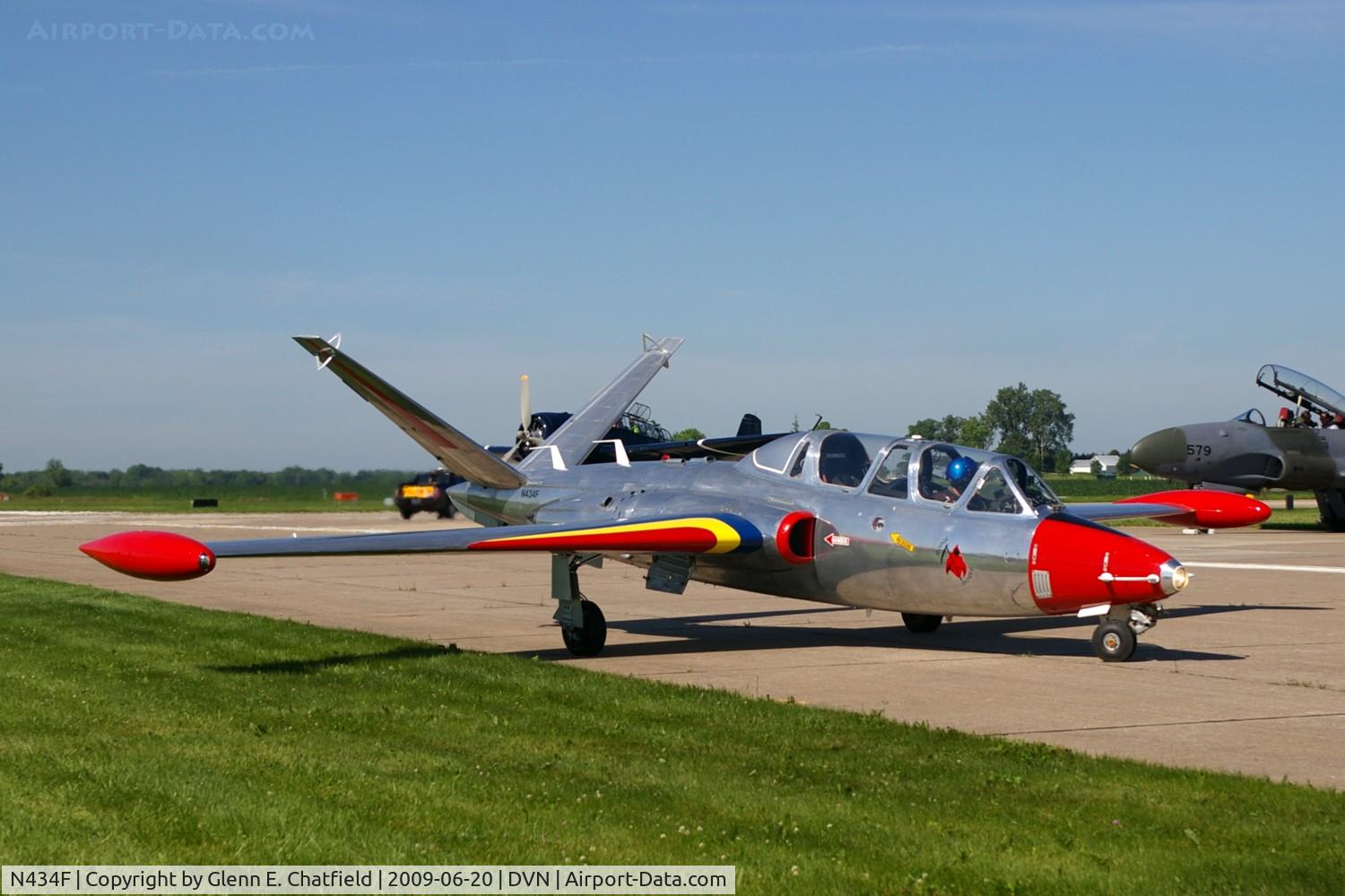 N434F, 1963 Fouga CM-170 Magister C/N 434, Quad Cities Air Show