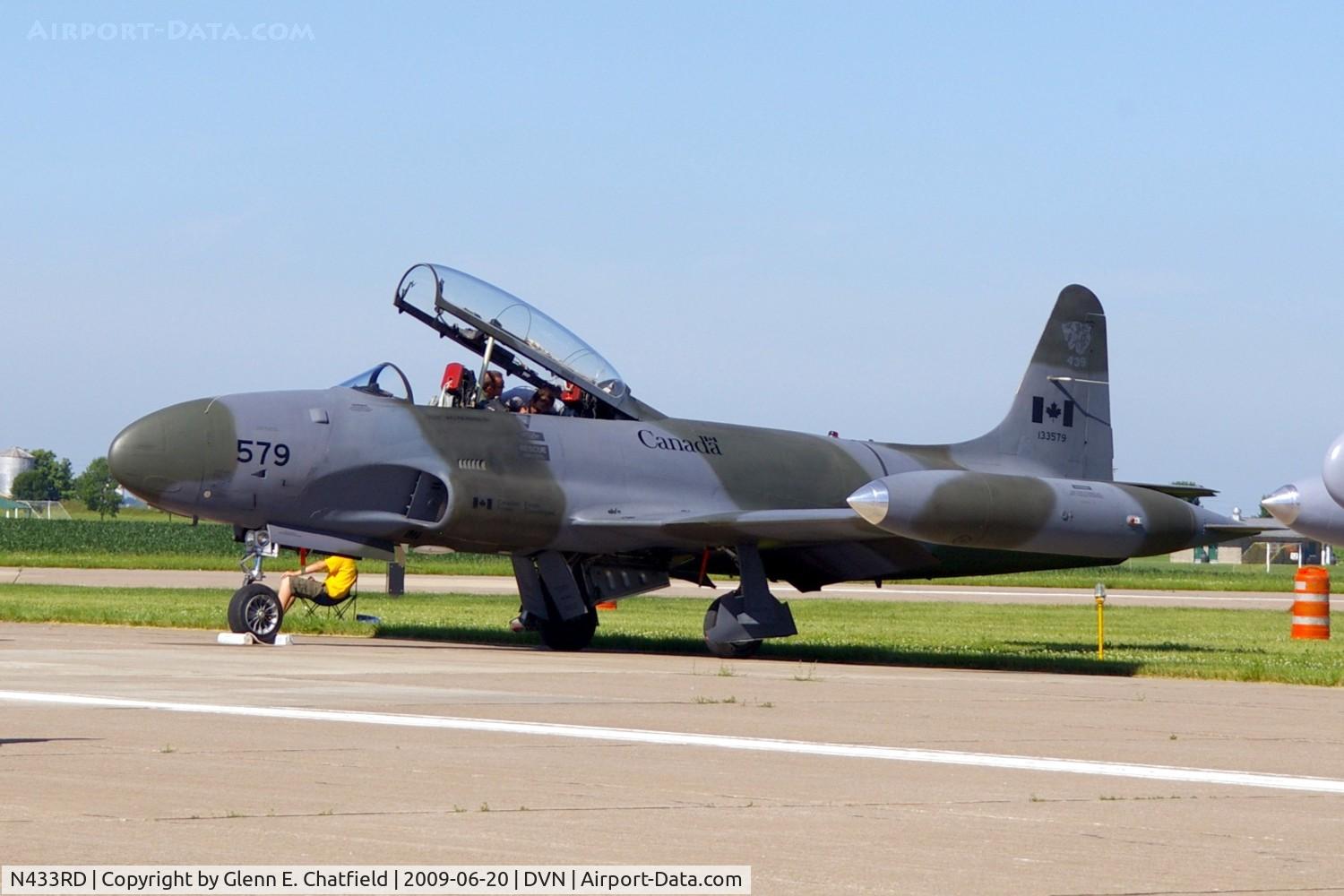 N433RD, 1952 Canadair CT-133 Silver Star C/N T33-579, Quad Cities Air Show