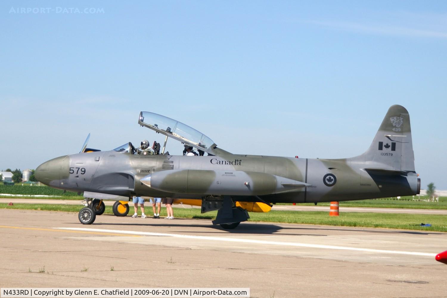 N433RD, 1952 Canadair CT-133 Silver Star C/N T33-579, Quad Cities Air Show