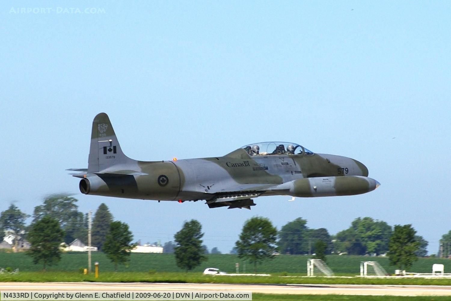 N433RD, 1952 Canadair CT-133 Silver Star C/N T33-579, Quad Cities Air Show