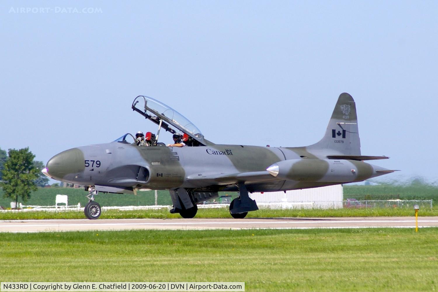 N433RD, 1952 Canadair CT-133 Silver Star C/N T33-579, Quad Cities Air Show