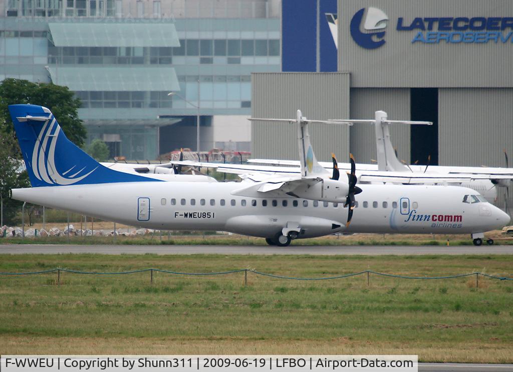 F-WWEU, 2009 ATR 72-212A C/N 851, C/n 851 - To be OH-ATL