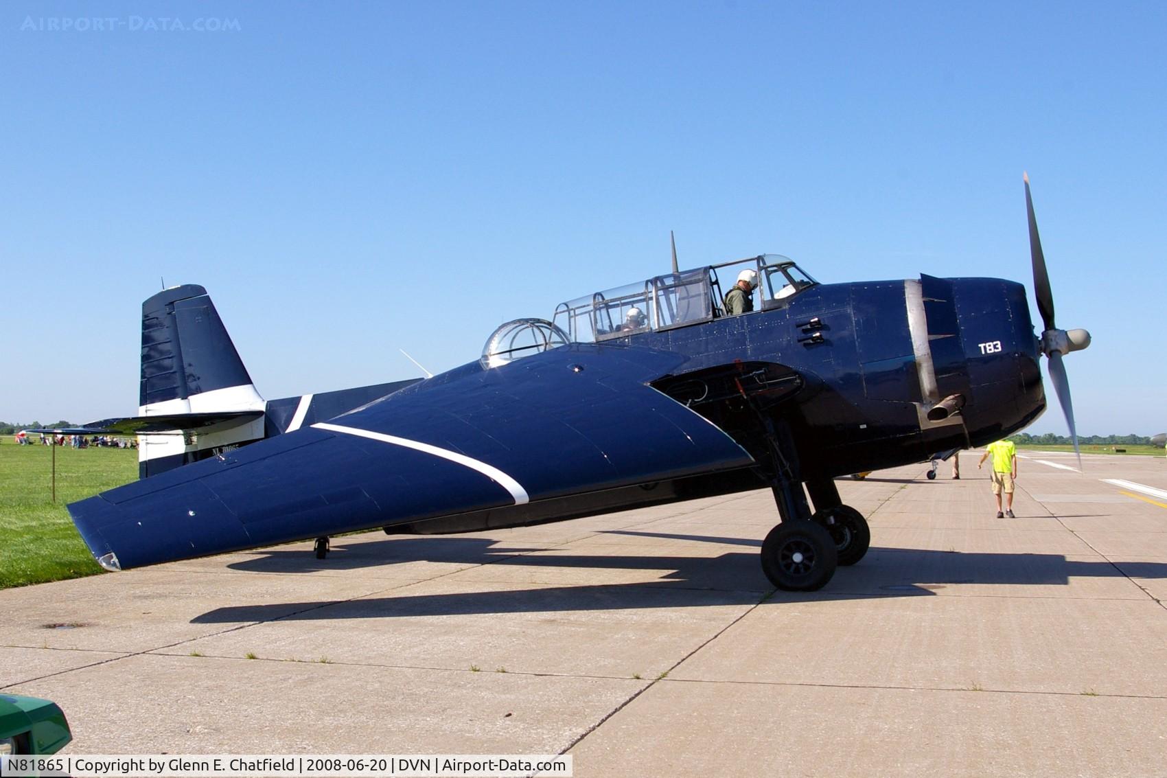 N81865, 1945 Grumman TBM-3E Avenger C/N 5632, Quad Cities Air Show