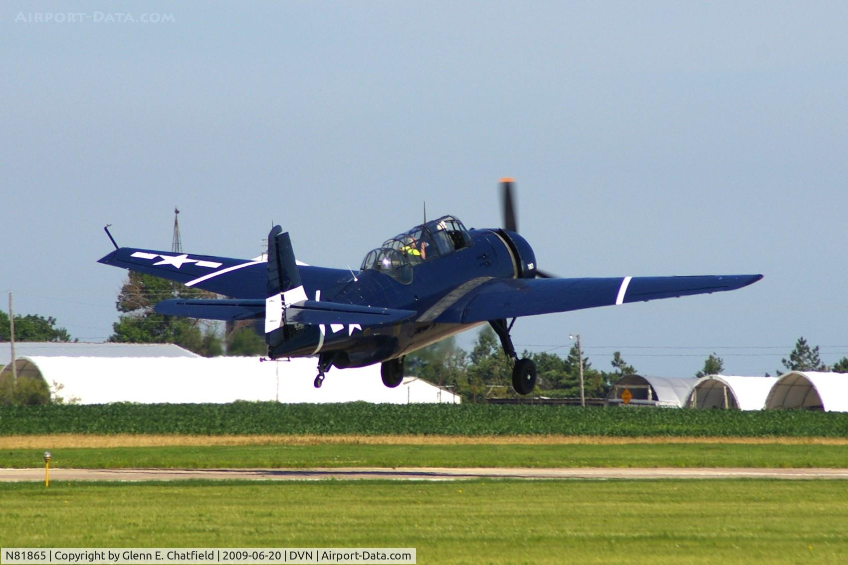 N81865, 1945 Grumman TBM-3E Avenger C/N 5632, Quad Cities Air Show