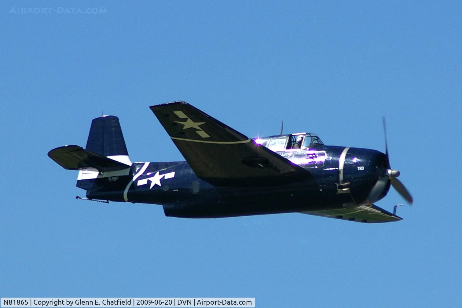 N81865, 1945 Grumman TBM-3E Avenger C/N 5632, Quad Cities Air Show