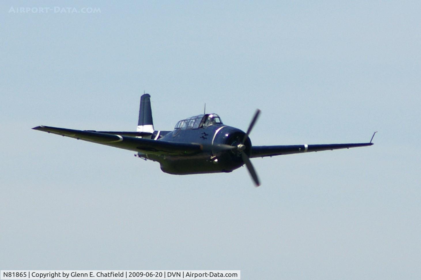 N81865, 1945 Grumman TBM-3E Avenger C/N 5632, Quad Cities Air Show