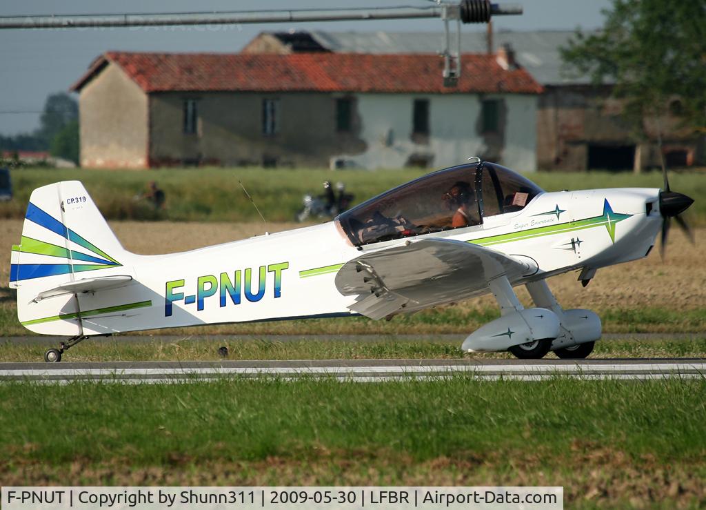F-PNUT, Piel CP-319 Emeraude C/N 367, Departing after LFBR Airshow 2009