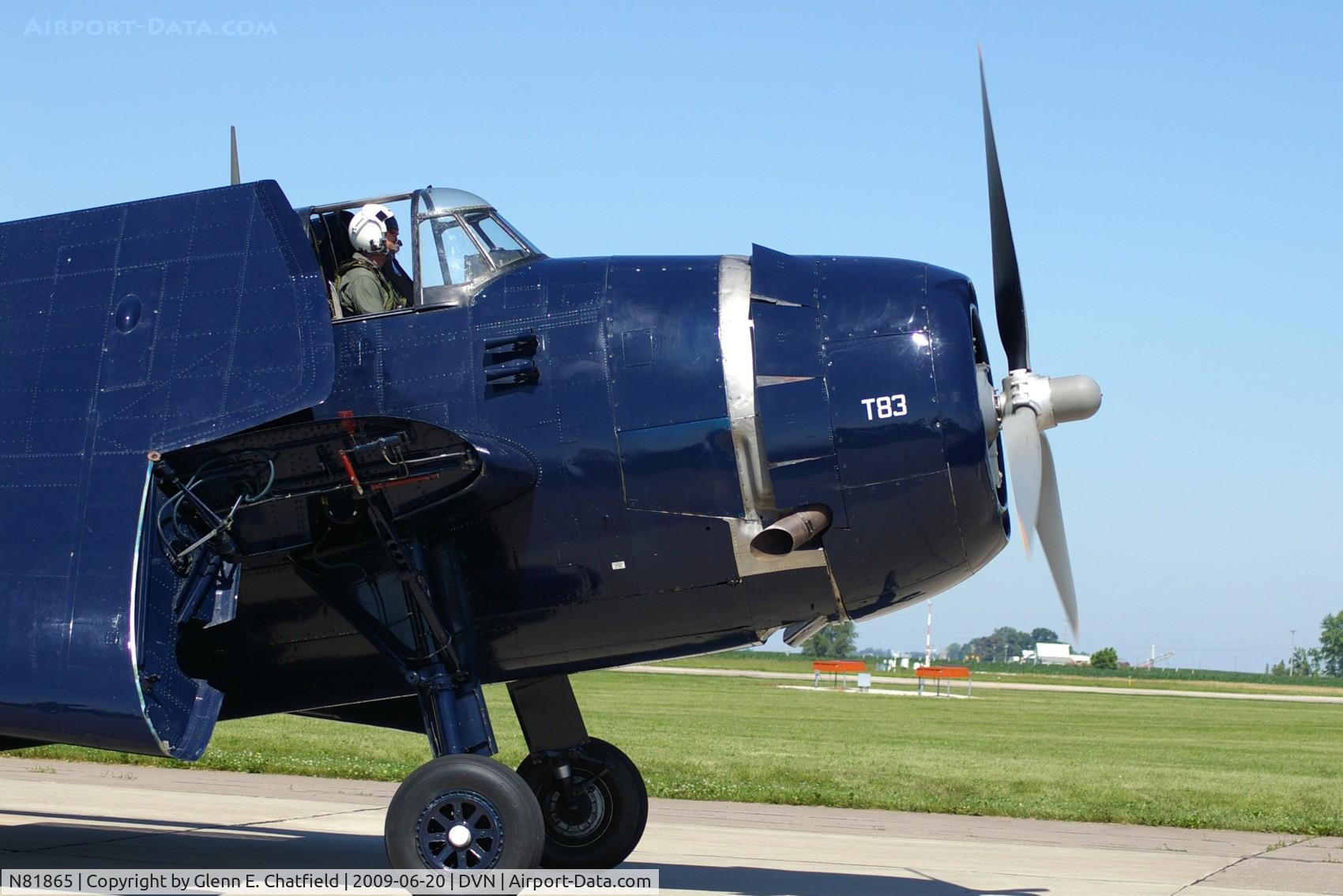 N81865, 1945 Grumman TBM-3E Avenger C/N 5632, Quad Cities Air Show