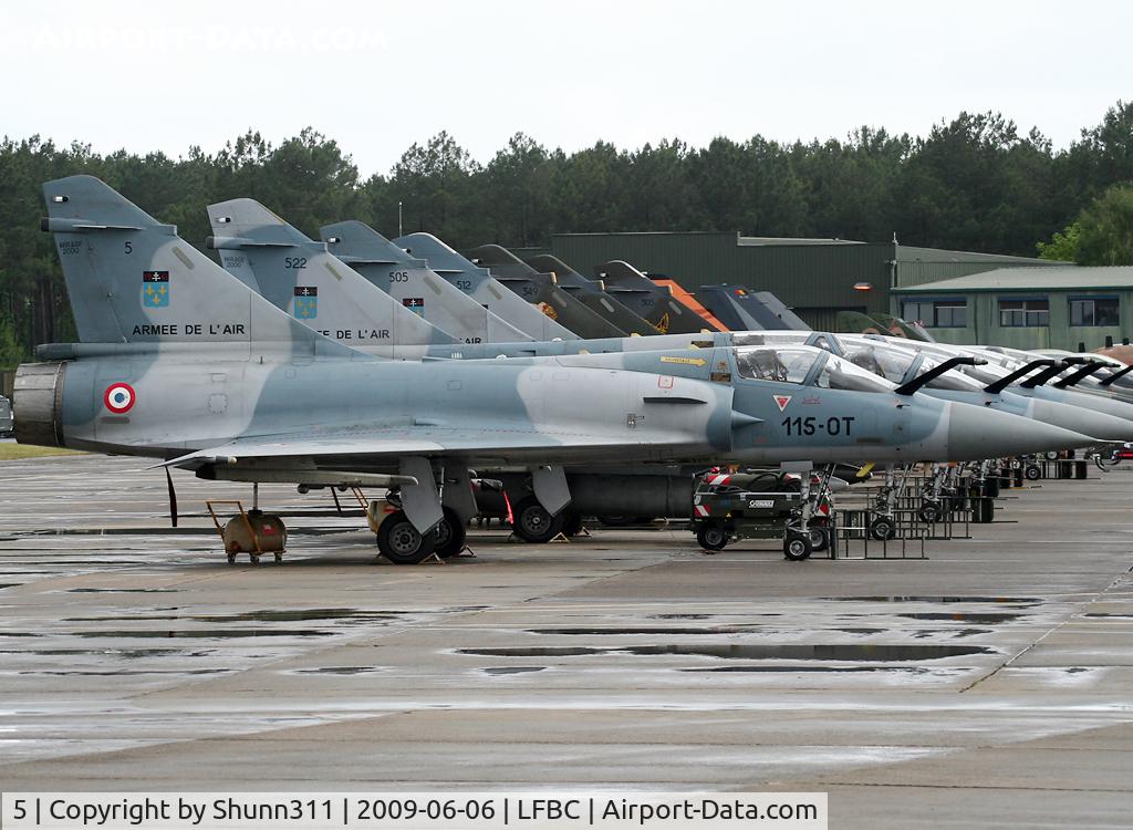 5, Dassault Mirage 2000C C/N 5, Parked before his show on LFBC Airshow 2009