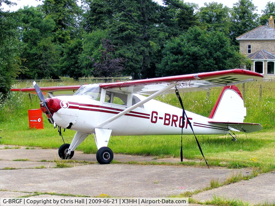 G-BRGF, 1947 Luscombe 8E Silvaire C/N 5475, at Hinton in the Hedges. Previous ID: N23FP