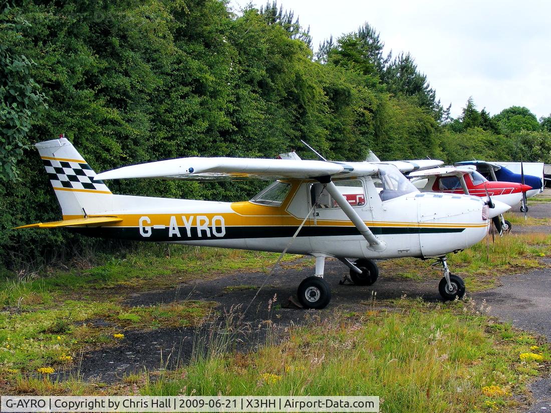 G-AYRO, 1971 Reims FA150L C/N 0102, at Hinton in the Hedges.
