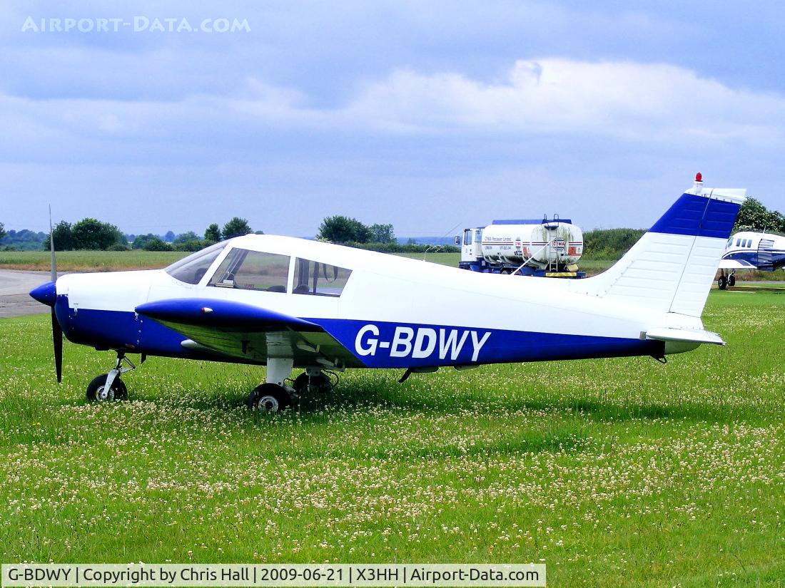 G-BDWY, 1972 Piper PA-28-140 Cherokee Cruiser C/N 28-7225378, at Hinton in the Hedges. Previous ID: PH-NSC