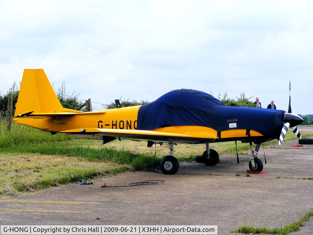 G-HONG, 1988 Slingsby T-67M-200 Firefly C/N 2060, at Hinton in the Hedges. Previous ID: Previous ID: VR-HZR