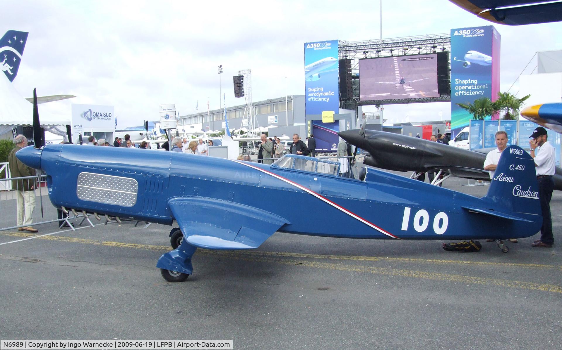N6989, Caudron C.460 Rafale Replica C/N 100, Caudron C.460 replica (Mark A Lightsey) at the Aerosalon 2009, Paris