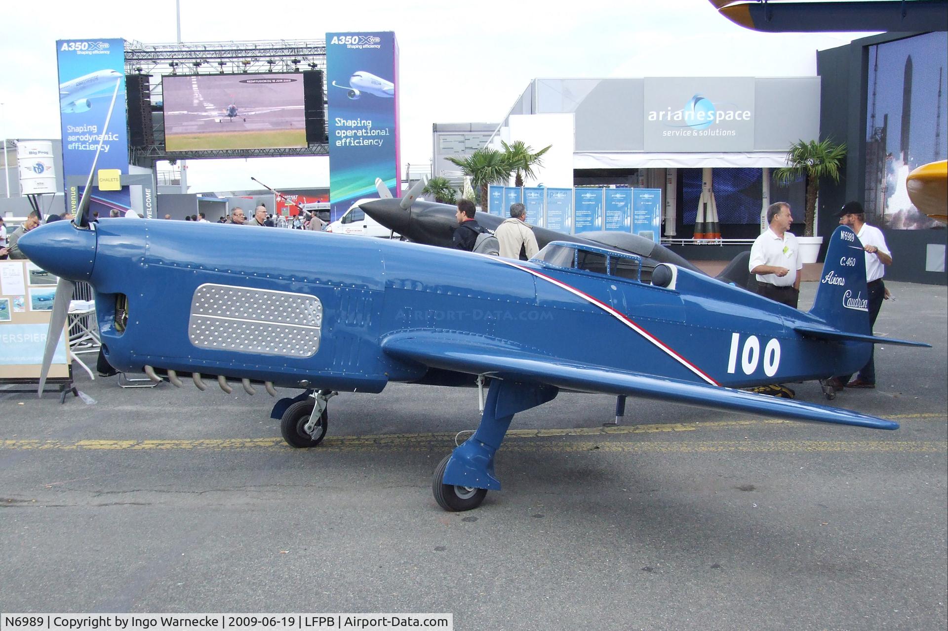 N6989, Caudron C.460 Rafale Replica C/N 100, Caudron C.460 replica (Mark A Lightsey) at the Aerosalon 2009, Paris