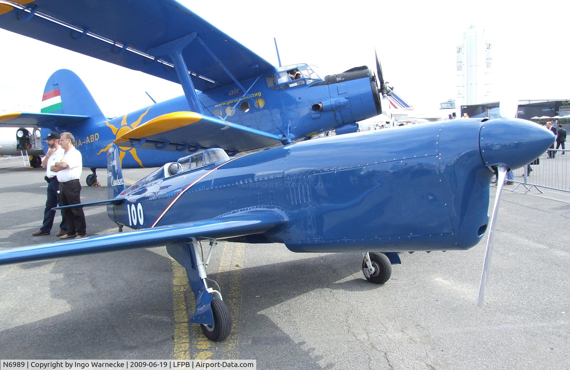 N6989, Caudron C.460 Rafale Replica C/N 100, Caudron C.460 replica (Mark A Lightsey) at the Aerosalon 2009, Paris