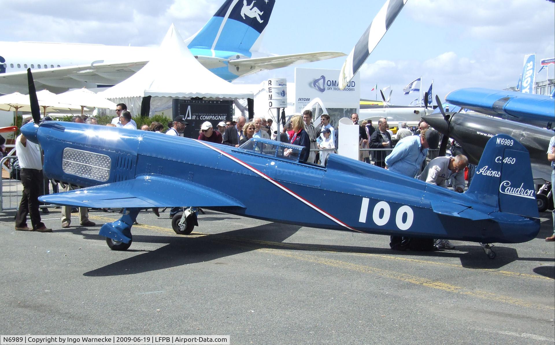 N6989, Caudron C.460 Rafale Replica C/N 100, Caudron C.460 replica (Mark A Lightsey) at the Aerosalon 2009, Paris