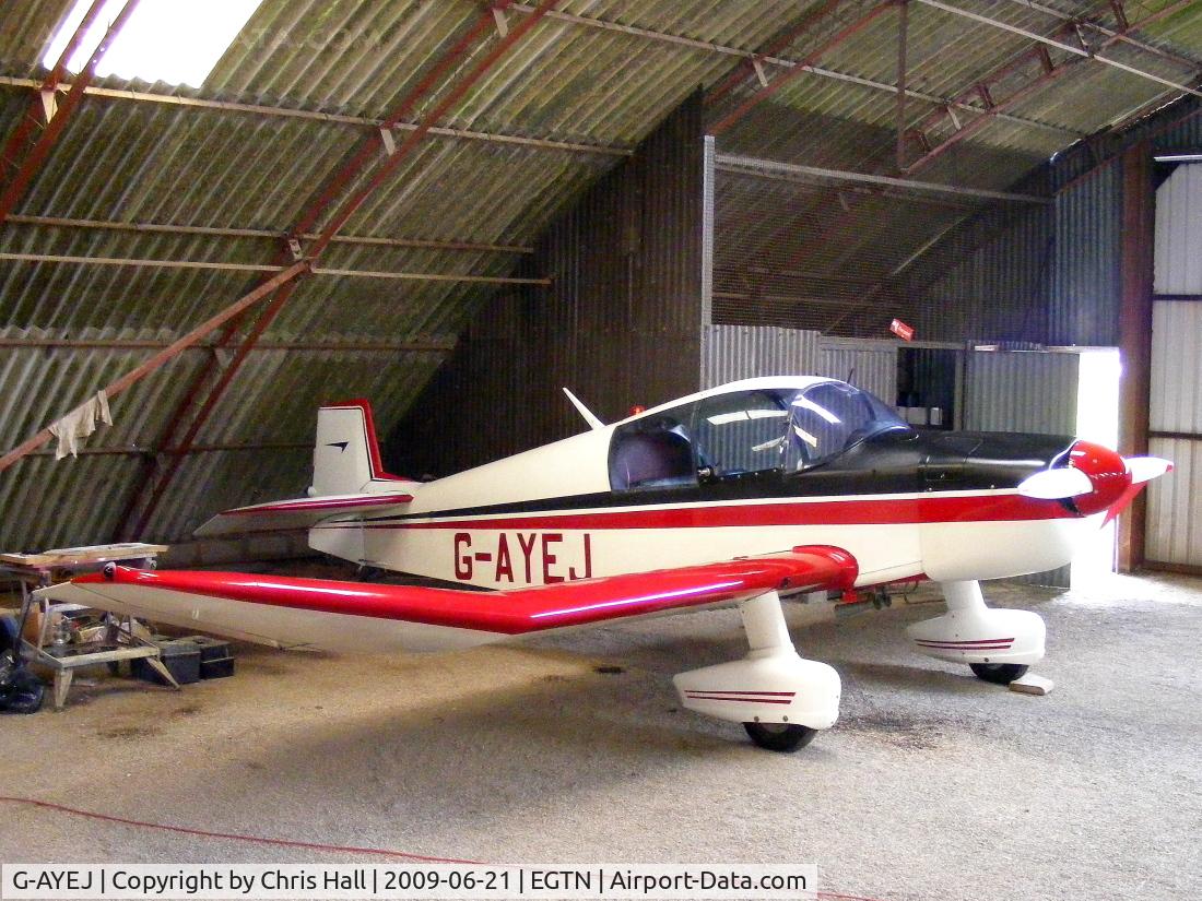G-AYEJ, 1961 SAN Jodel DR-1050 Ambassadeur C/N 253, at Enstone Airfield, Previous ID: F-BJYG