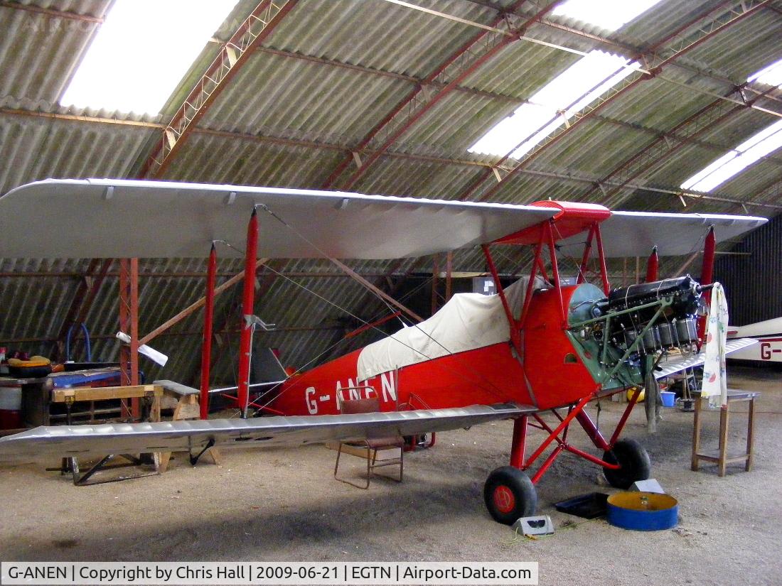 G-ANEN, 1942 De Havilland DH-82A Tiger Moth II C/N 85418, at Enstone Airfield, Previous ID: OO-ACG