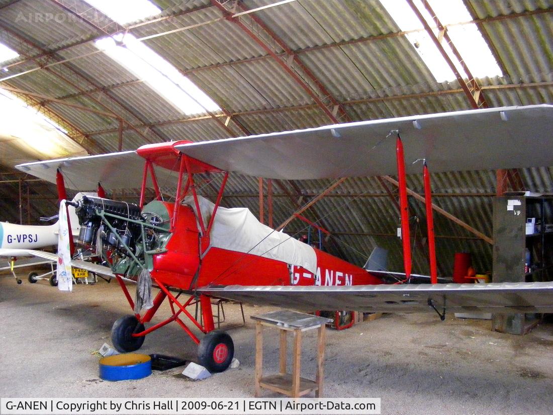 G-ANEN, 1942 De Havilland DH-82A Tiger Moth II C/N 85418, at Enstone Airfield, Previous ID: OO-ACG