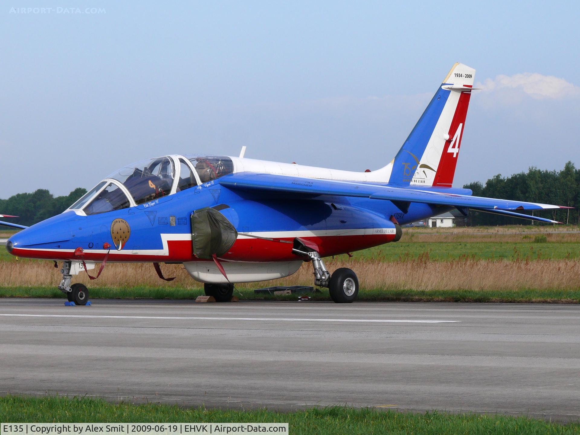 E135, Dassault-Dornier Alpha Jet E C/N E135, Dassault/Dornier Alpha Jet E F-TERX/4/135 French Air Force, Patrouille de France