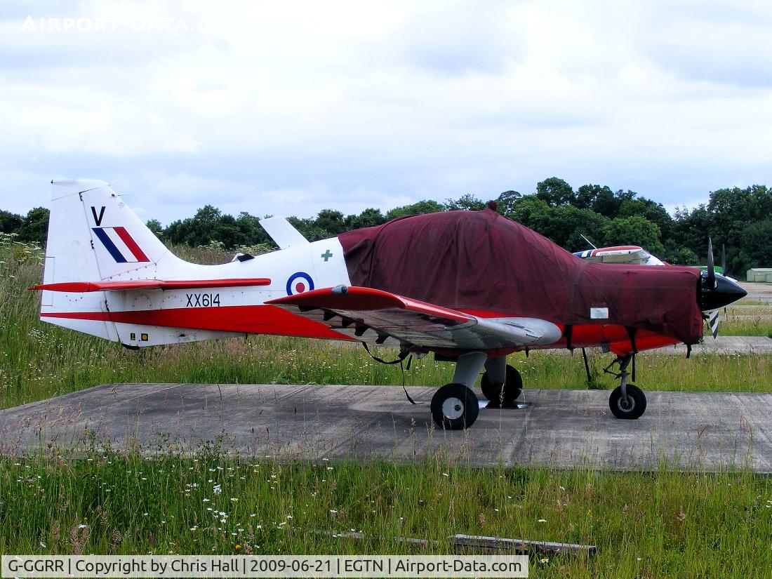 G-GGRR, 1974 Scottish Aviation Bulldog T.1 C/N BH120/272, wearing it ex RAF id XX614