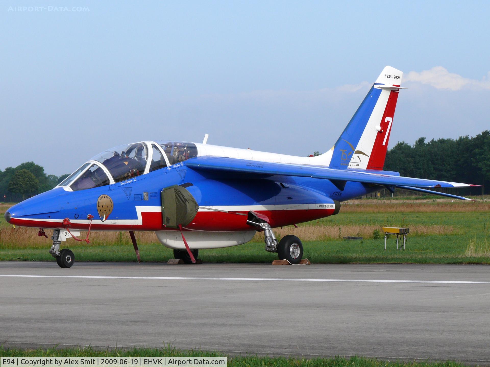 E94, Dassault-Dornier Alpha Jet E C/N E94, Dassault/Dornier Alpha Jet E F-TERH/7/94 French Air Force, Patrouille de France