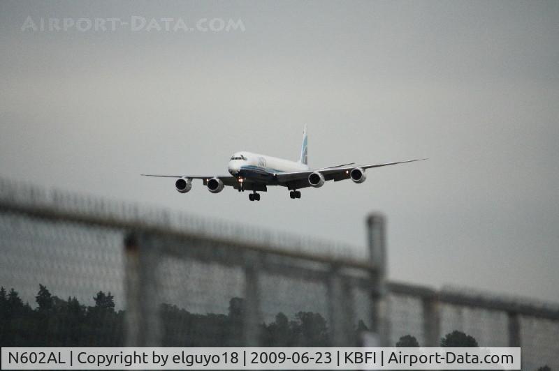 N602AL, 1968 Douglas DC-8-73F C/N 45991, LANDING AT SEATTLE