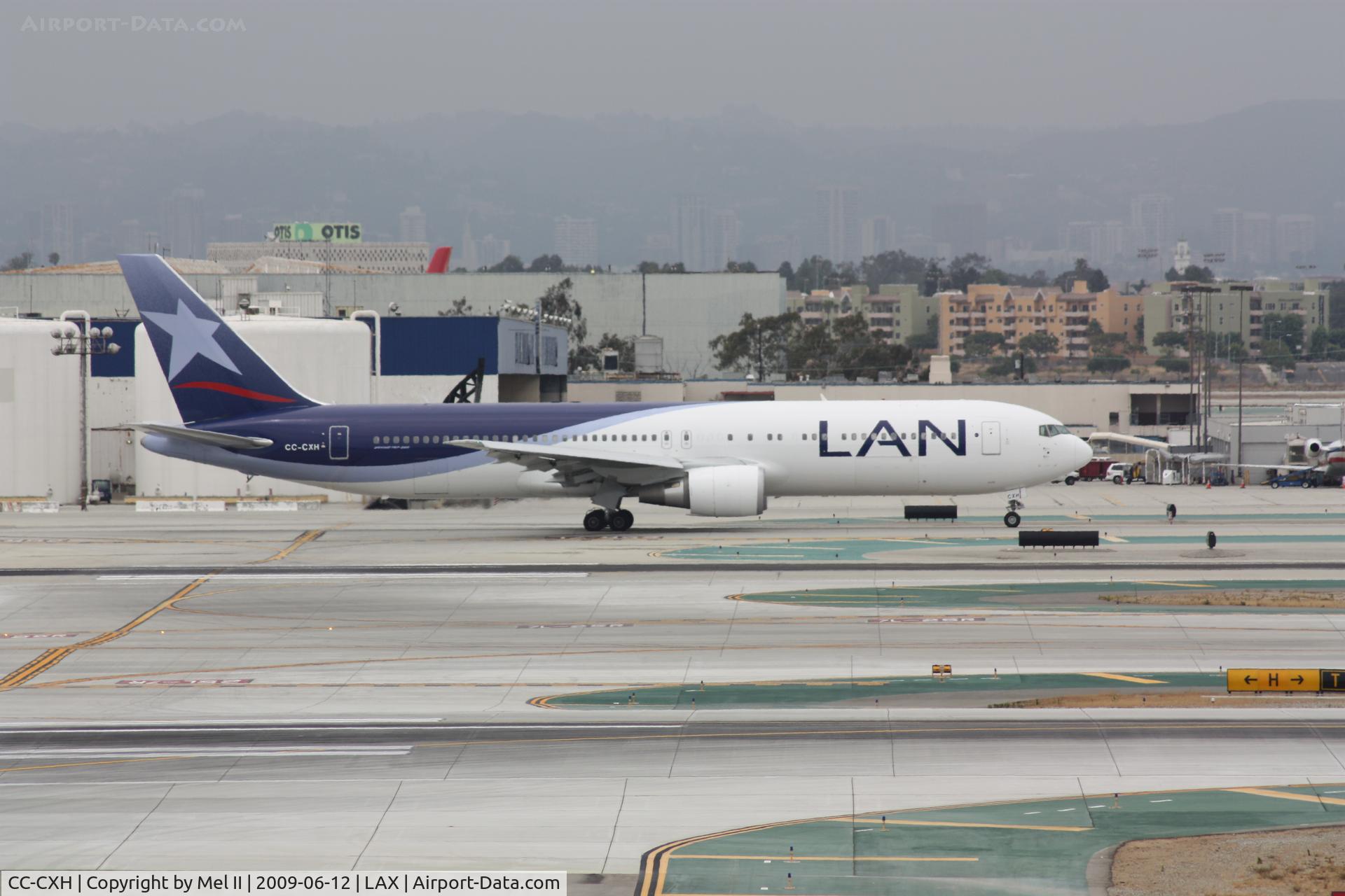 CC-CXH, 2008 Boeing 767-316/ER C/N 35698, LAN601 - KLAX-SPIM - Taxiing For Departure RWY 25R