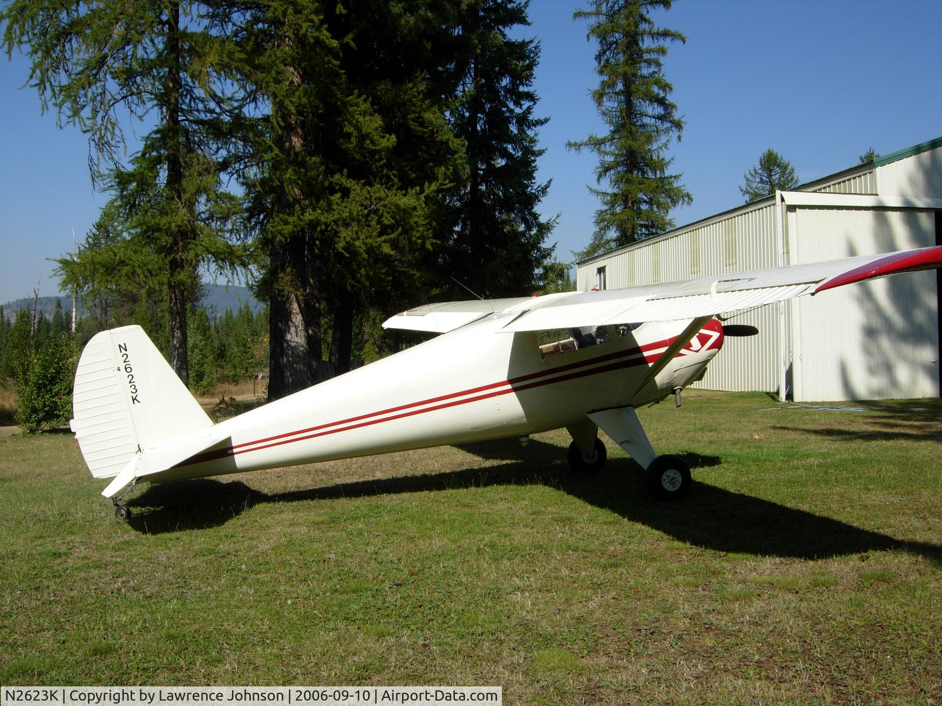 N2623K, 1947 Luscombe 8E Silvaire C/N 5350, At a private field in NE WA
