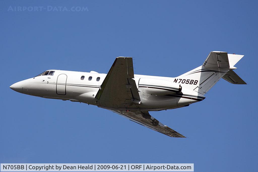 N705BB, 1984 British Aerospace BAe.125-800A C/N 258015, Co-Mo, LLC 1984 British Aerospace BAe-125-800A N705BB climbing out from RWY 5.