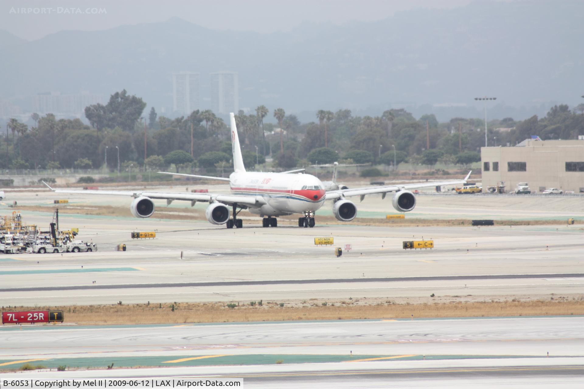 B-6053, 2004 Airbus A340-642 C/N 577, CES586 - KLAX-ZSPD - Taxiing For Departure RWY 25R