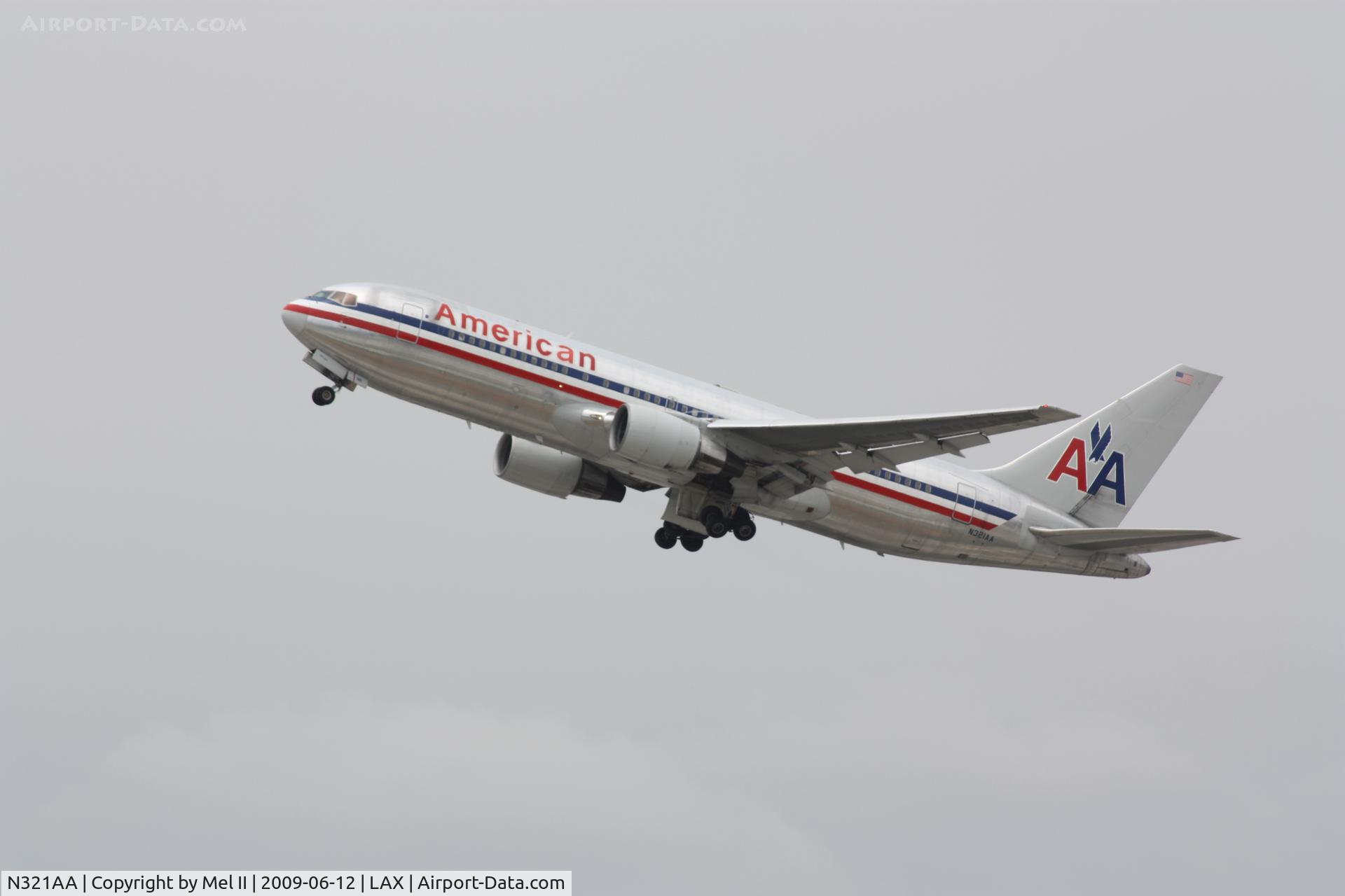 N321AA, 1986 Boeing 767-223 C/N 22322, AAL32 - KLAX-KJFK - Departing RWY 25R