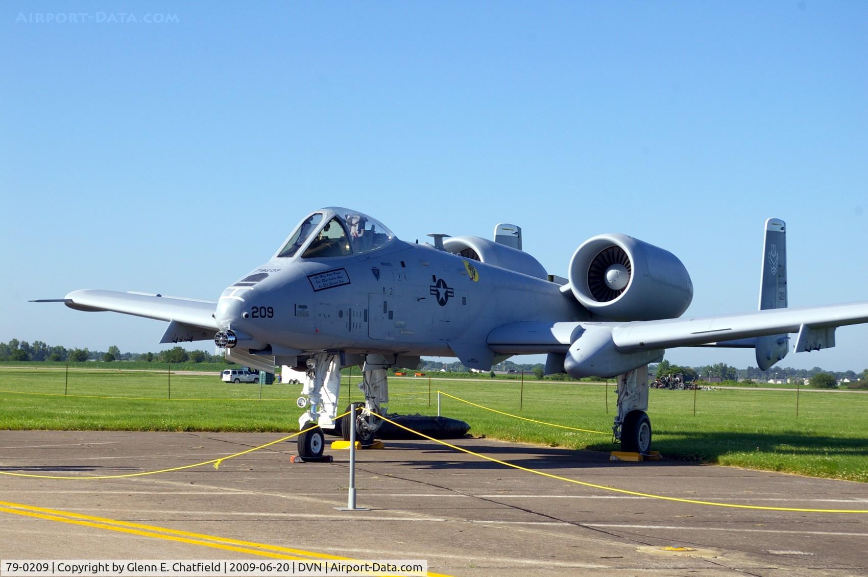 79-0209, 1979 Fairchild Republic A-10C Thunderbolt II C/N A10-0473, Quad Cities Air Show