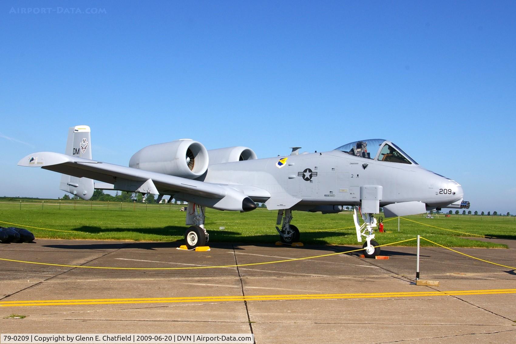 79-0209, 1979 Fairchild Republic A-10C Thunderbolt II C/N A10-0473, Quad Cities Air Show