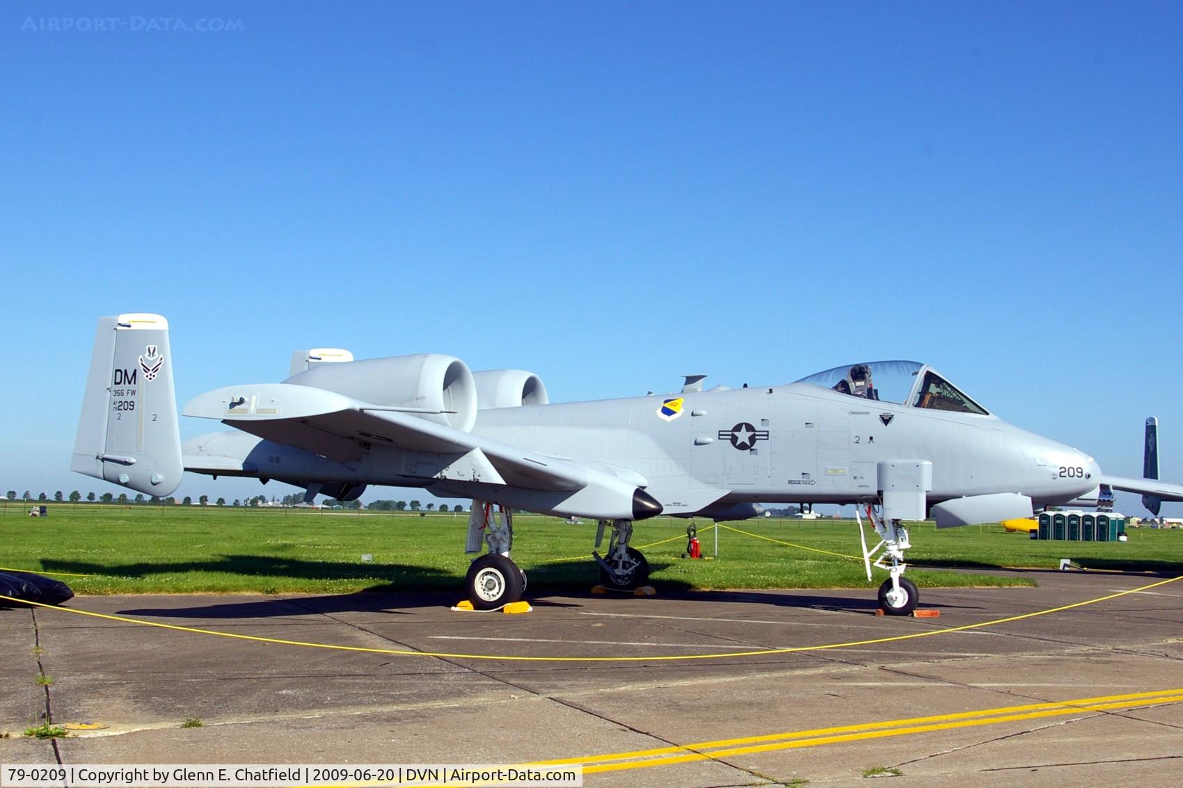79-0209, 1979 Fairchild Republic A-10C Thunderbolt II C/N A10-0473, Quad Cities Air Show
