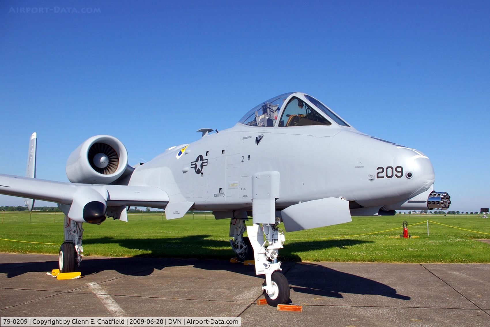 79-0209, 1979 Fairchild Republic A-10C Thunderbolt II C/N A10-0473, Quad Cities Air Show