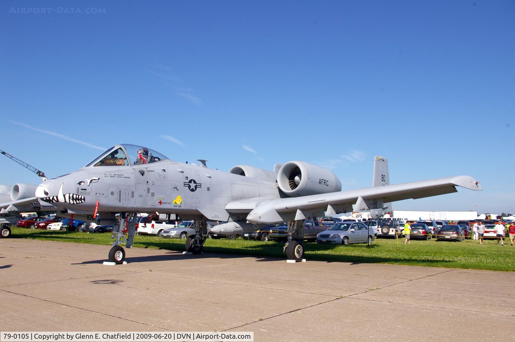 79-0105, 1979 Fairchild Republic A-10C Thunderbolt II C/N A10-0369, Quad Cities Air Show