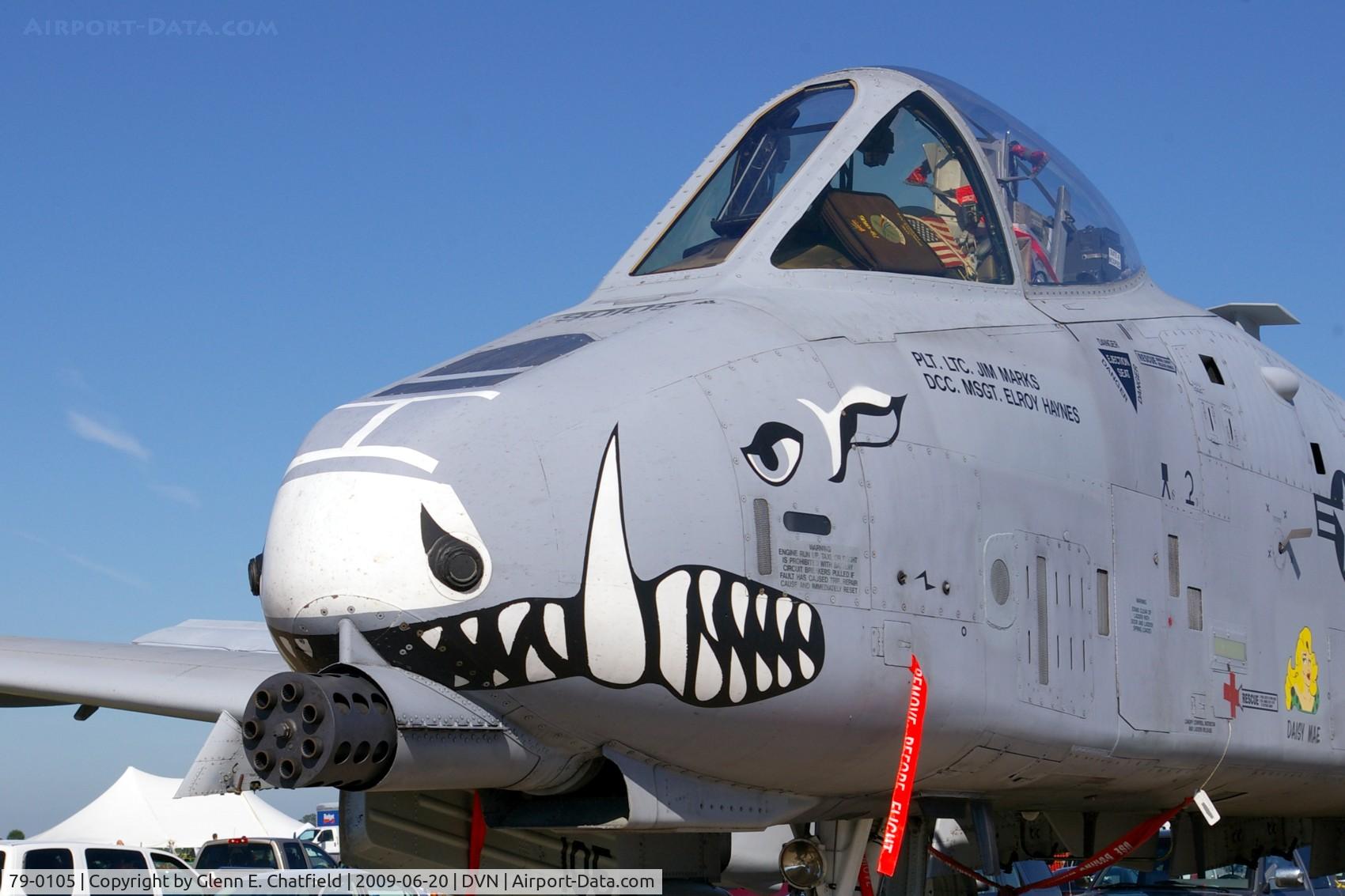 79-0105, 1979 Fairchild Republic A-10C Thunderbolt II C/N A10-0369, Quad Cities Air Show