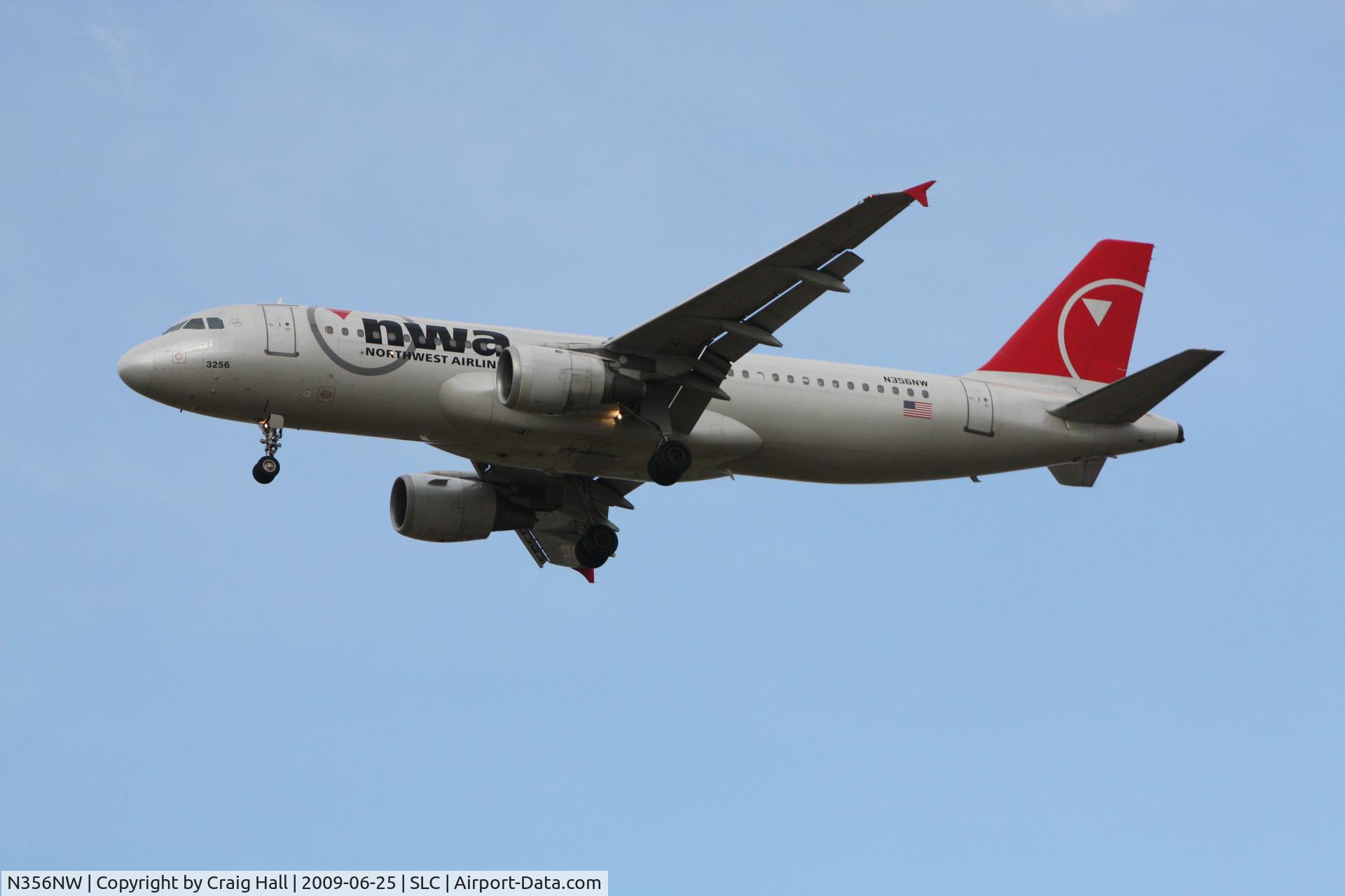 N356NW, 1998 Airbus A320-212 C/N 818, N356NW - SLC