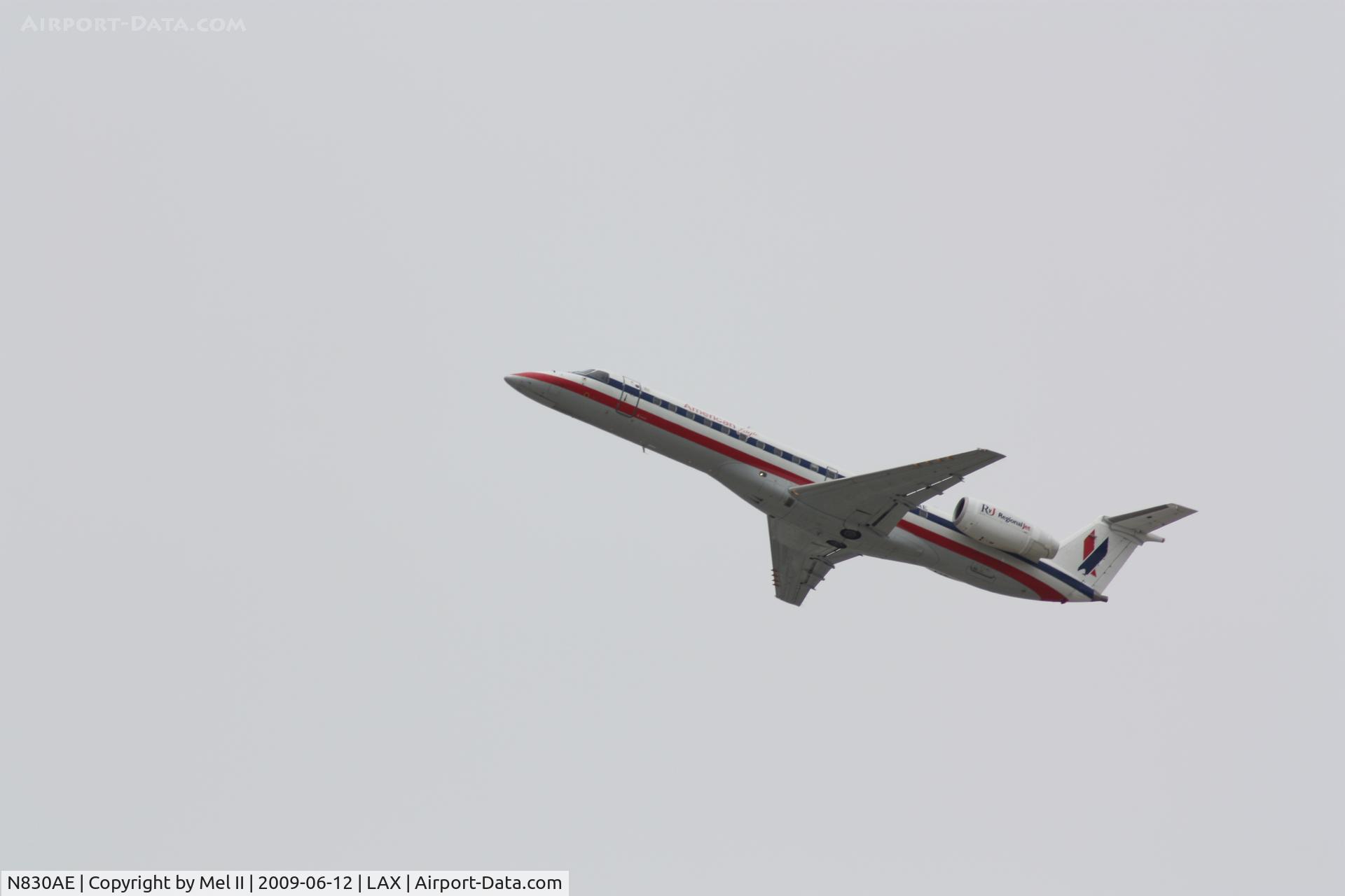 N830AE, 2002 Embraer ERJ-140LR (EMB-135KL) C/N 145615, EGF3031 - KLAX-KMRY - Departing RWY 25R