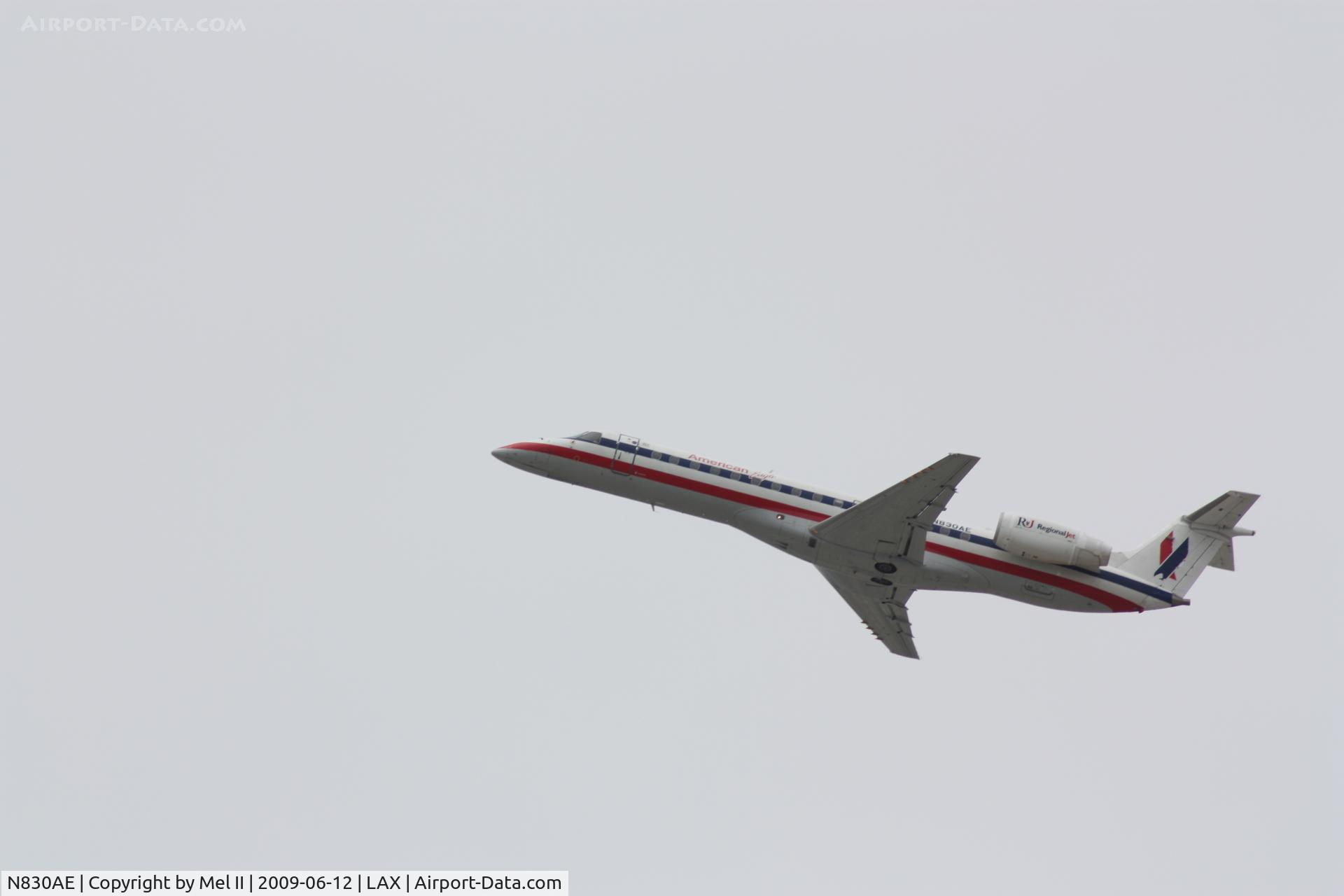 N830AE, 2002 Embraer ERJ-140LR (EMB-135KL) C/N 145615, EGF3031 - KLAX-KMRY - Departing RWY 25R