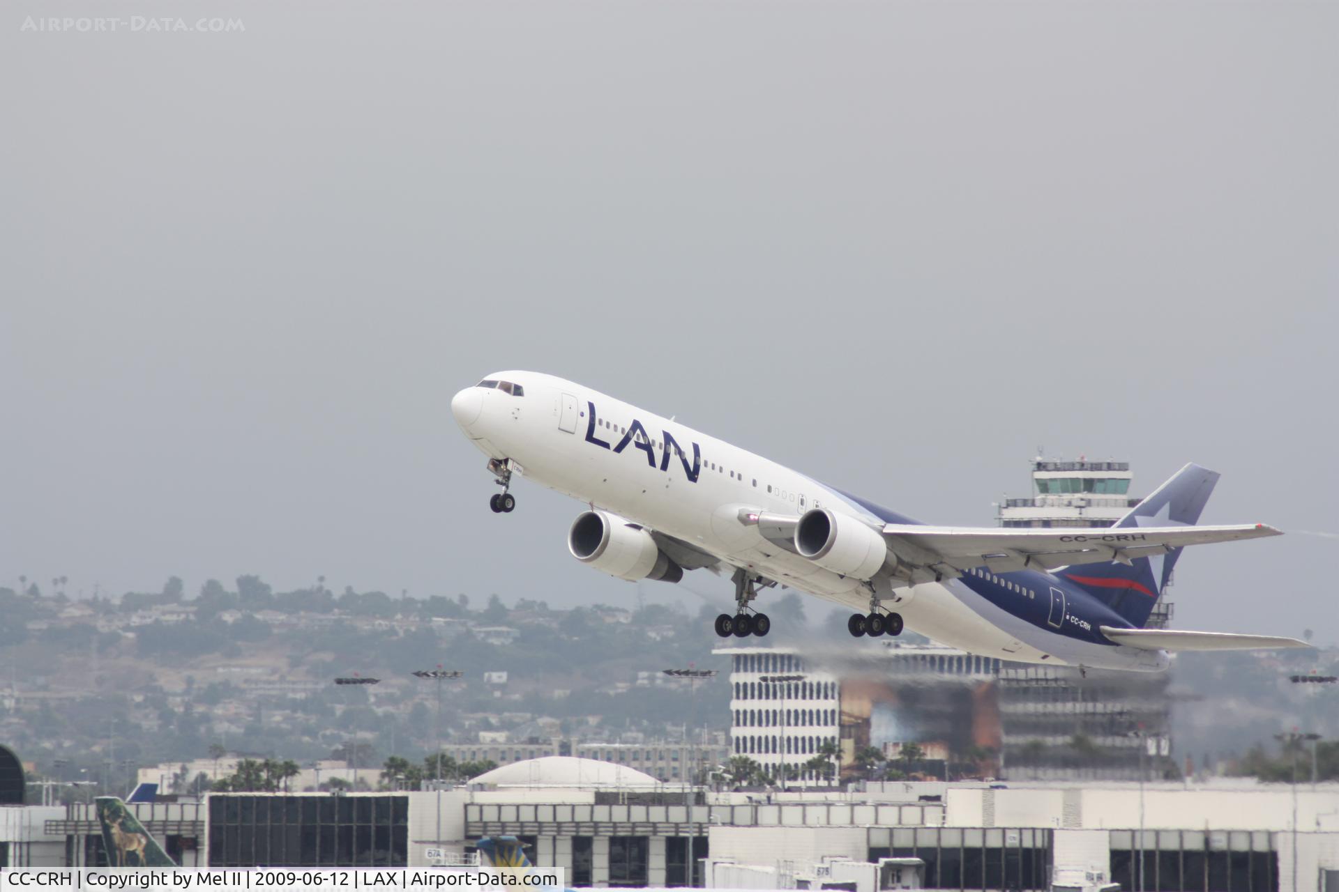 CC-CRH, 1992 Boeing 767-375/ER C/N 25864, LPE2605 - KLAX-SPIM - Departing RWY 25R