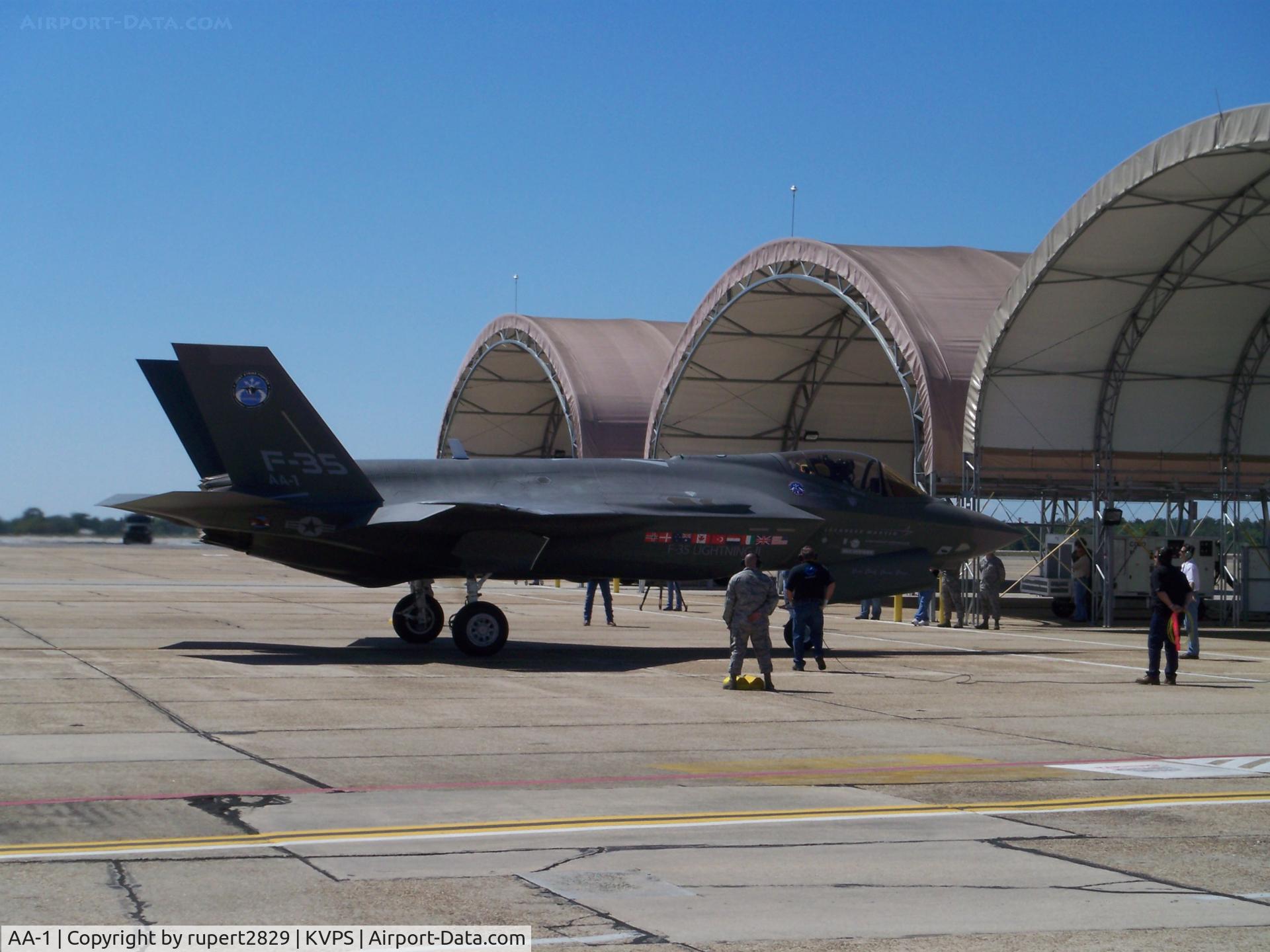 AA-1, 2006 Lockheed Martin F-35A Lightning II C/N AA-1, Contractors and Military recovering F-35 for first time at Eglin