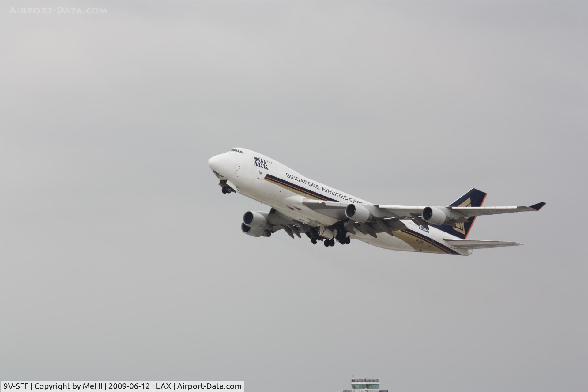9V-SFF, 1997 Boeing 747-412F/SCD C/N 28026, SQC7979 - KLAX-KDFW - Departing RWY 25R