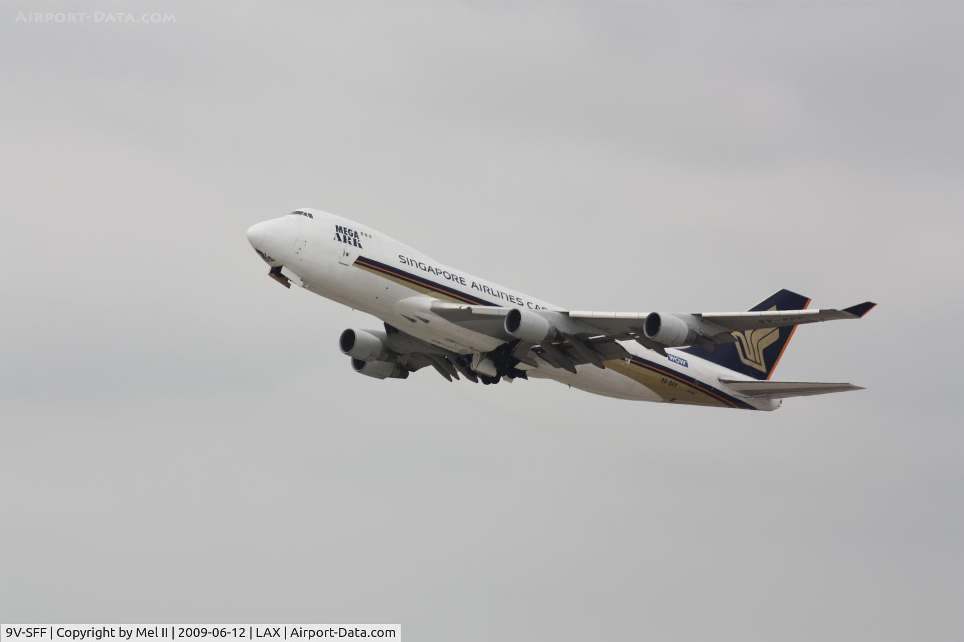 9V-SFF, 1997 Boeing 747-412F/SCD C/N 28026, SQC7979 - KLAX-KDFW - Departing RWY 25R