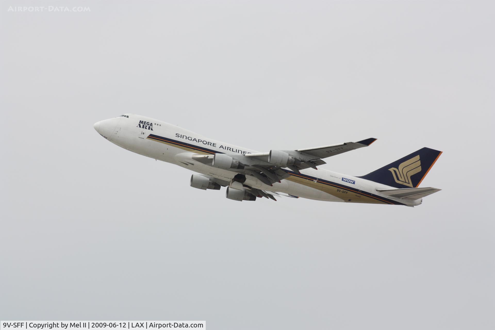 9V-SFF, 1997 Boeing 747-412F/SCD C/N 28026, SQC7979 - KLAX-KDFW - Departing RWY 25R